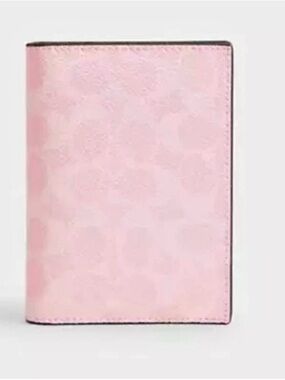 Coach Pink Leather Passport Cover